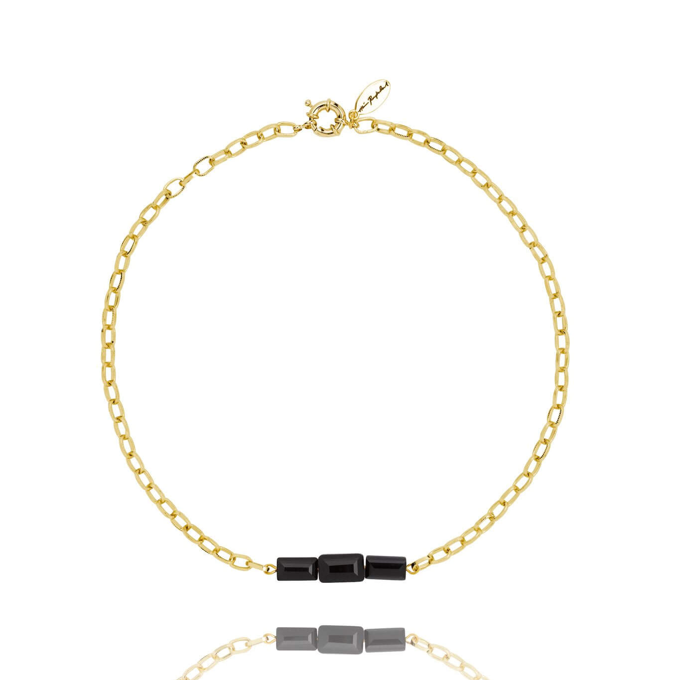 Young - Necklace-Three Stones