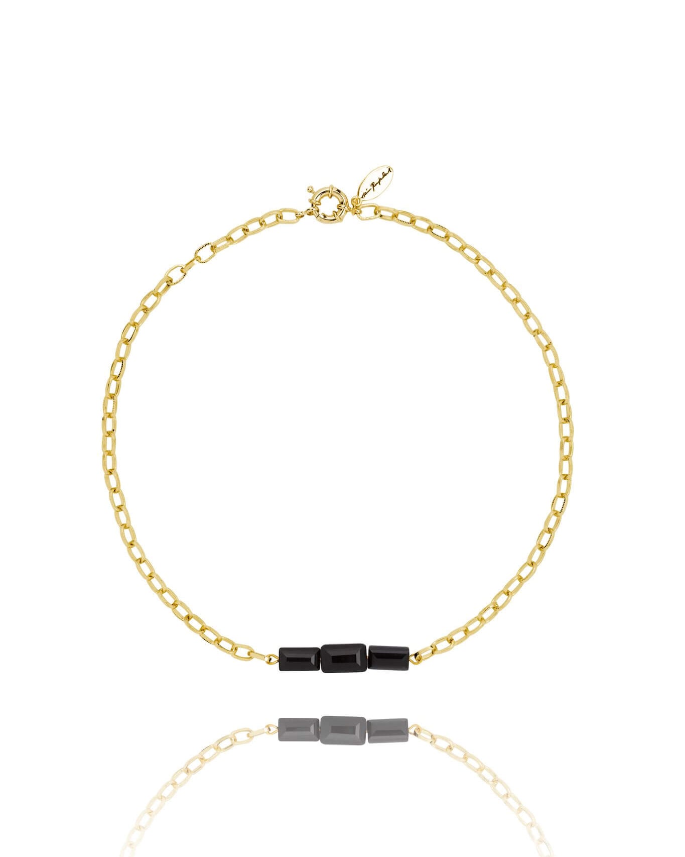 Young - Necklace-Three Stones