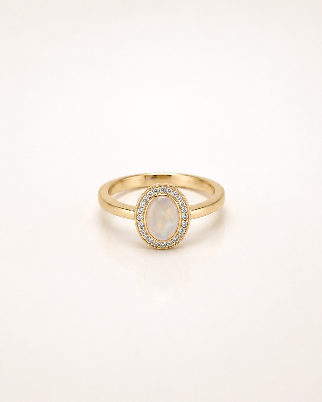GULLHRINGUR – 14 KT – DEMANTUR - OPAL