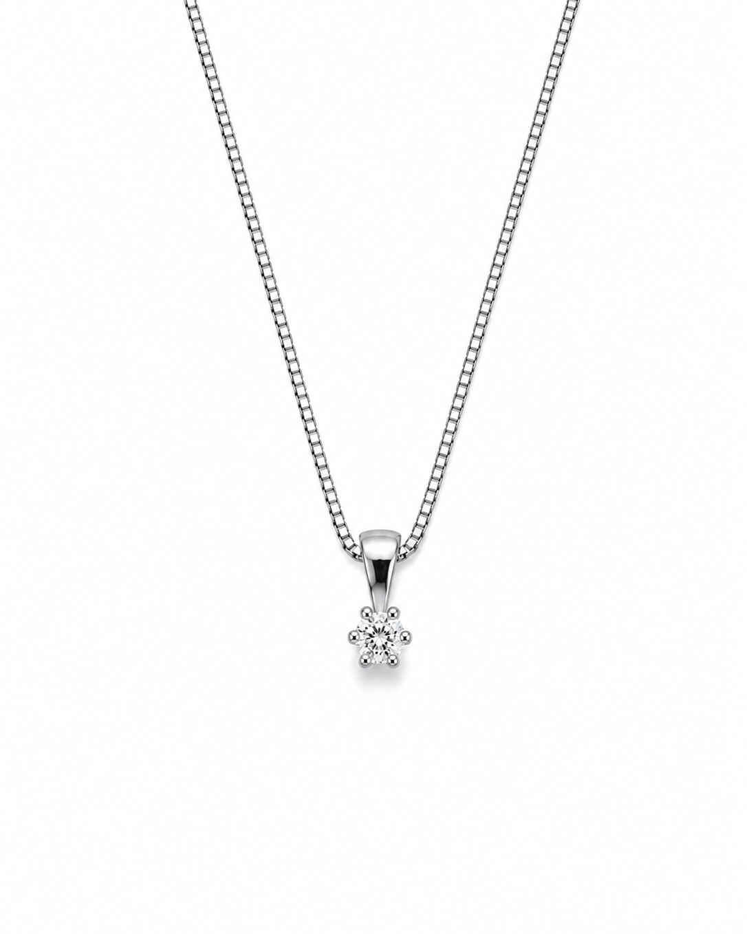 GULLHÁLSMEN – 14 KT – DEM 0,10 ct