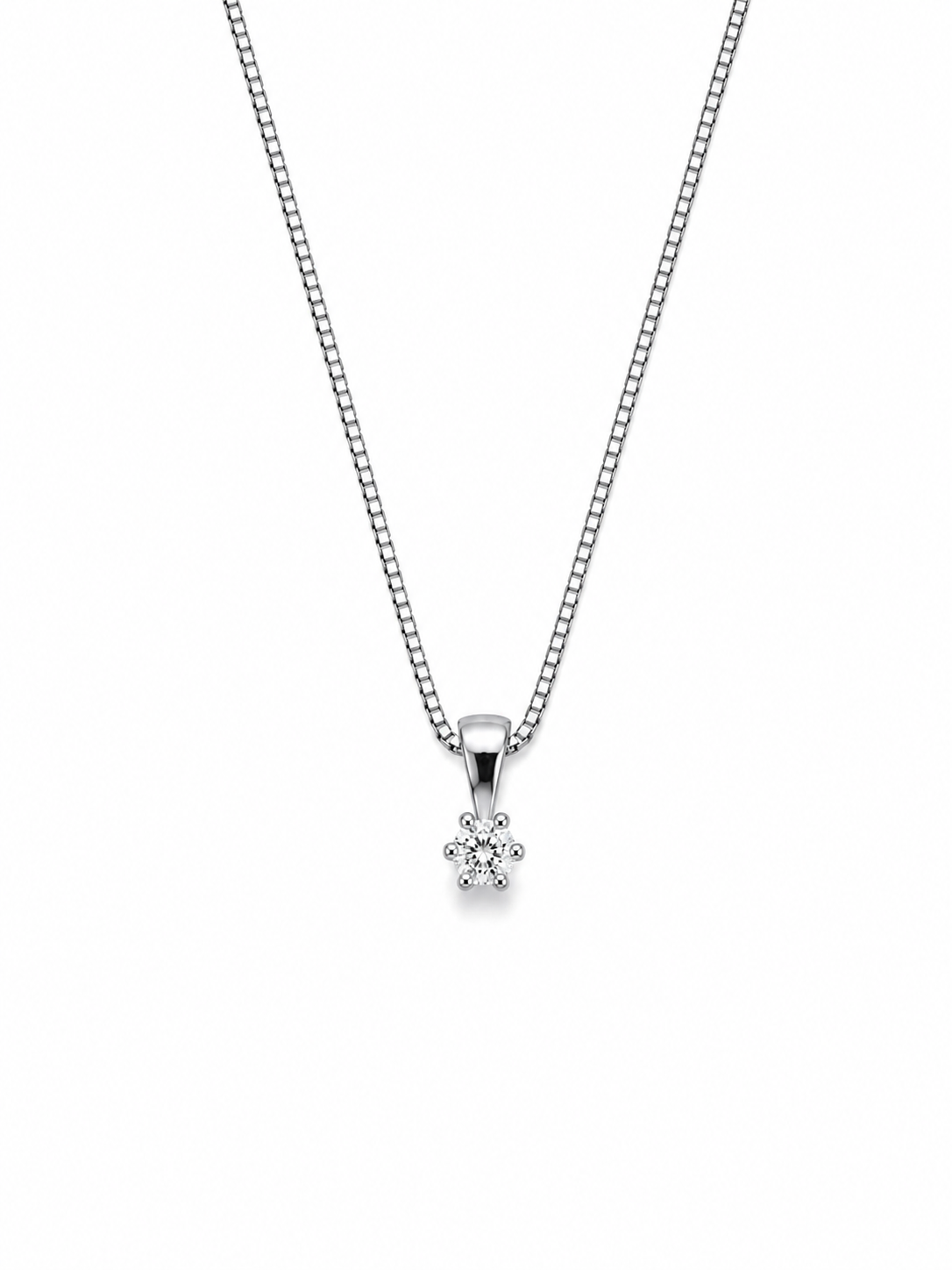 GULLHÁLSMEN – 14 KT – DEM 0,10 ct