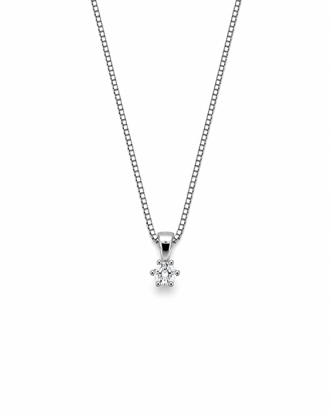 GULLHÁLSMEN – 14 KT – DEM 0,15 ct