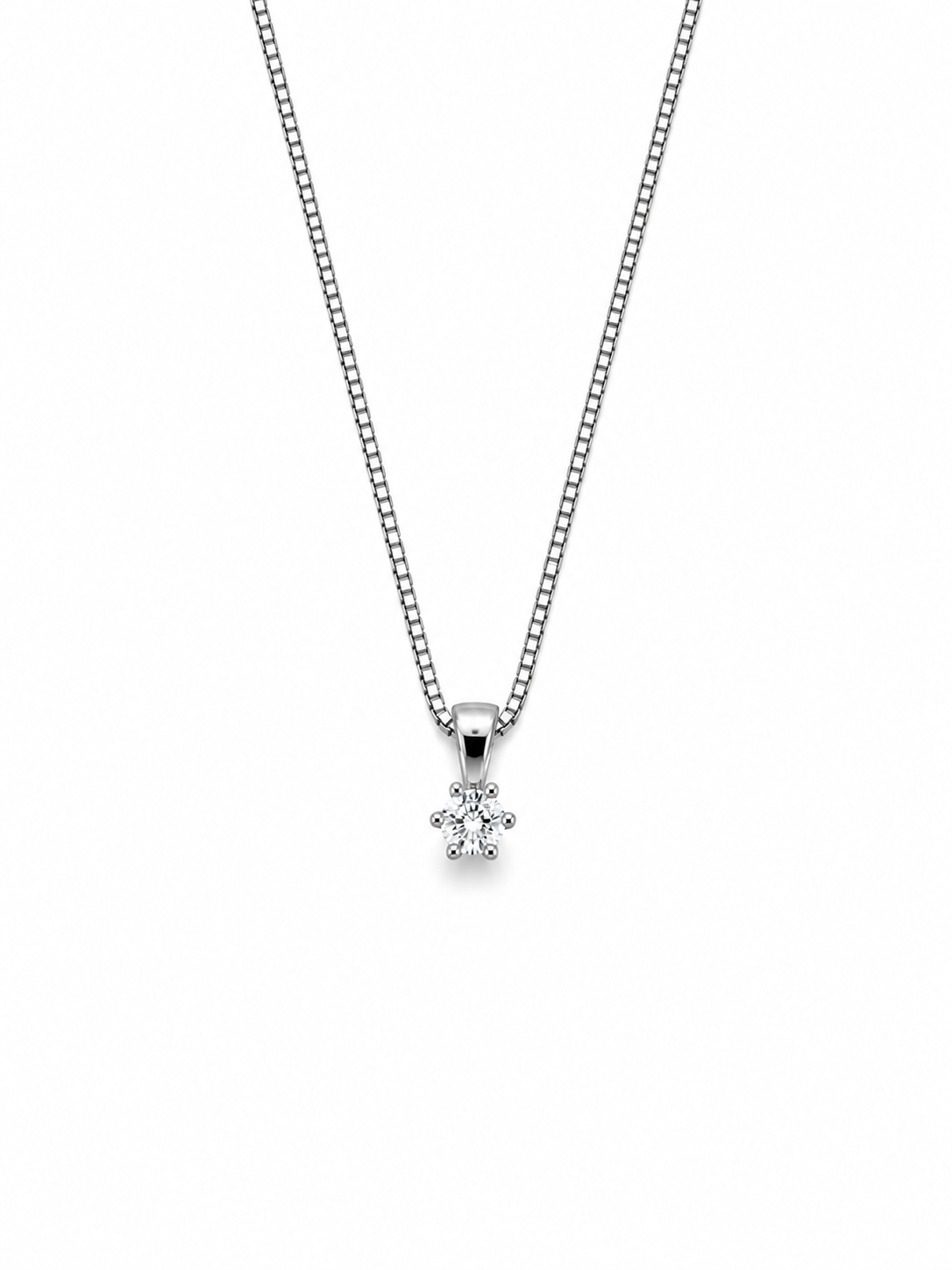 GULLHÁLSMEN – 14 KT – DEM 0,15 ct