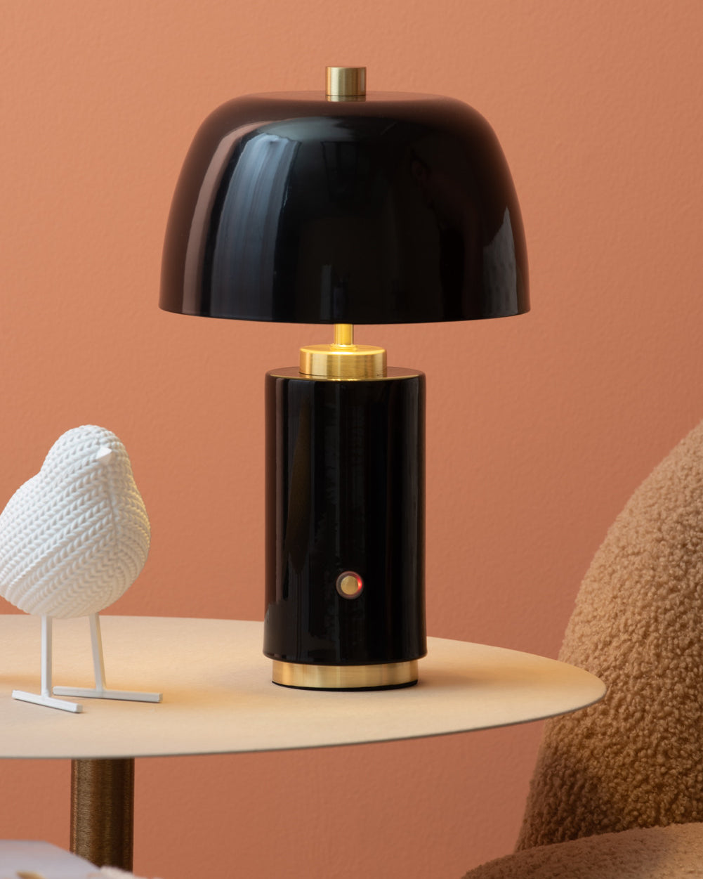 Led borðlampi – Freya – Svartur