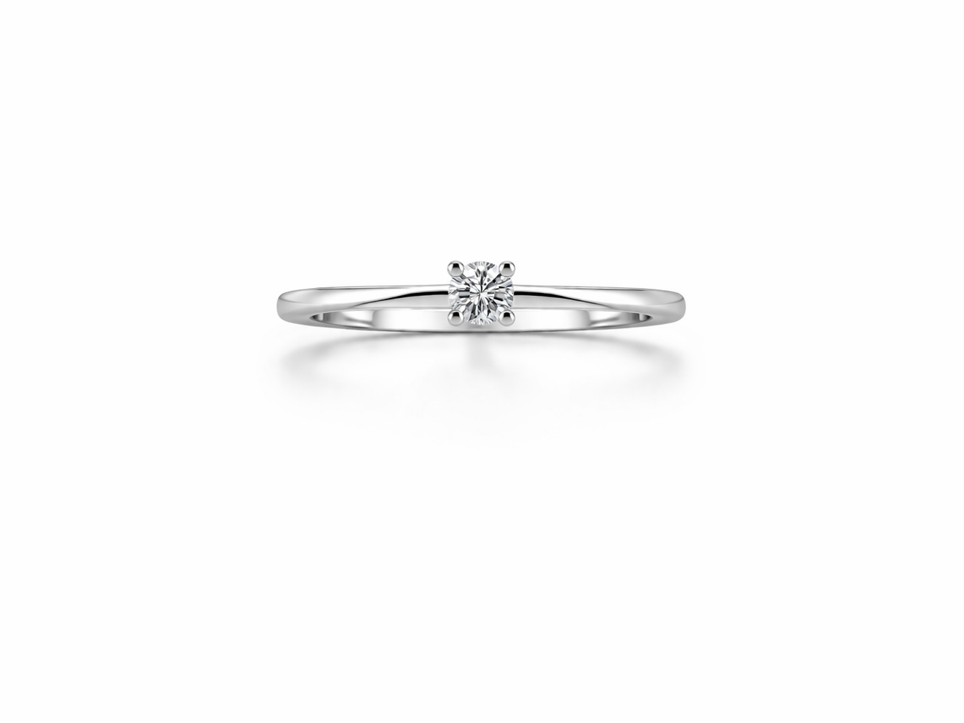 GULLHRINGUR – 14 KT – DEM 0,10 ct