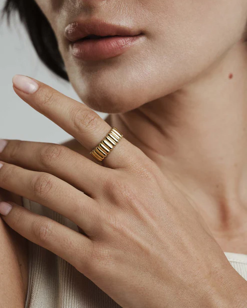 Chic Ribbed Hringur