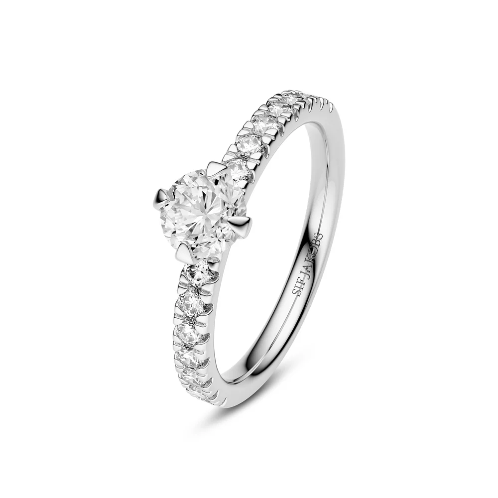 Venice Solitaire – 14 kt gull – Lab grown demantar