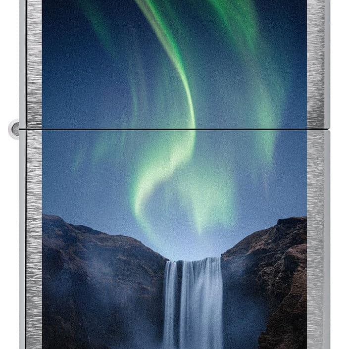 ZIPPO – Norðurljós og foss