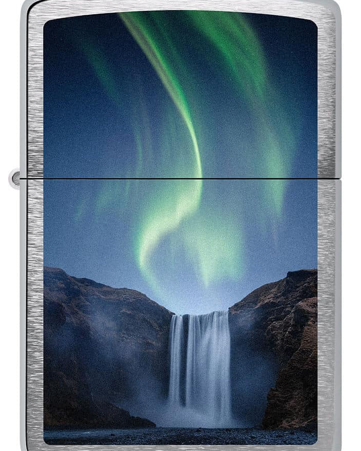 ZIPPO – Norðurljós og foss
