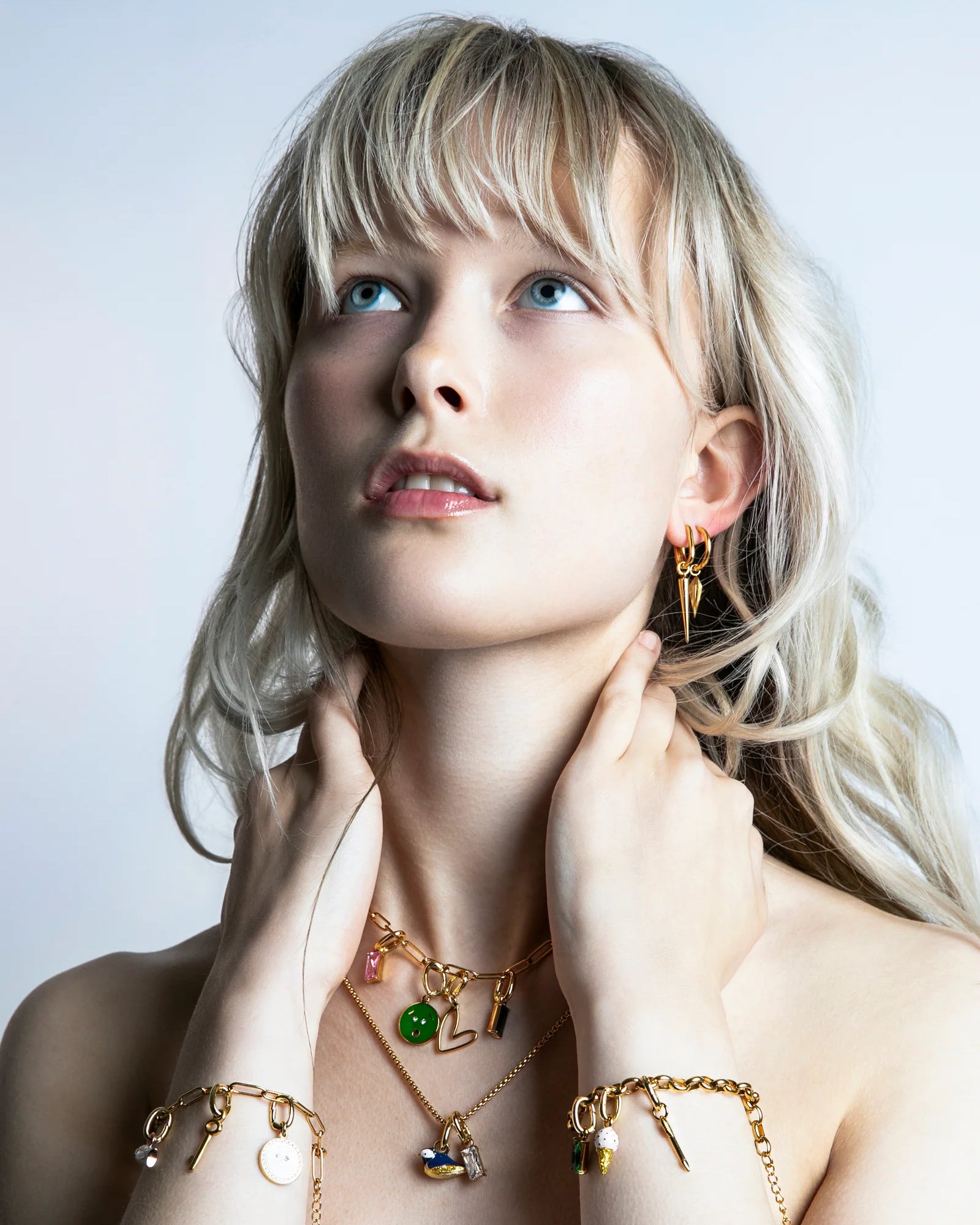 Huh Sparkle (18K gyllt stál - viðhengi)