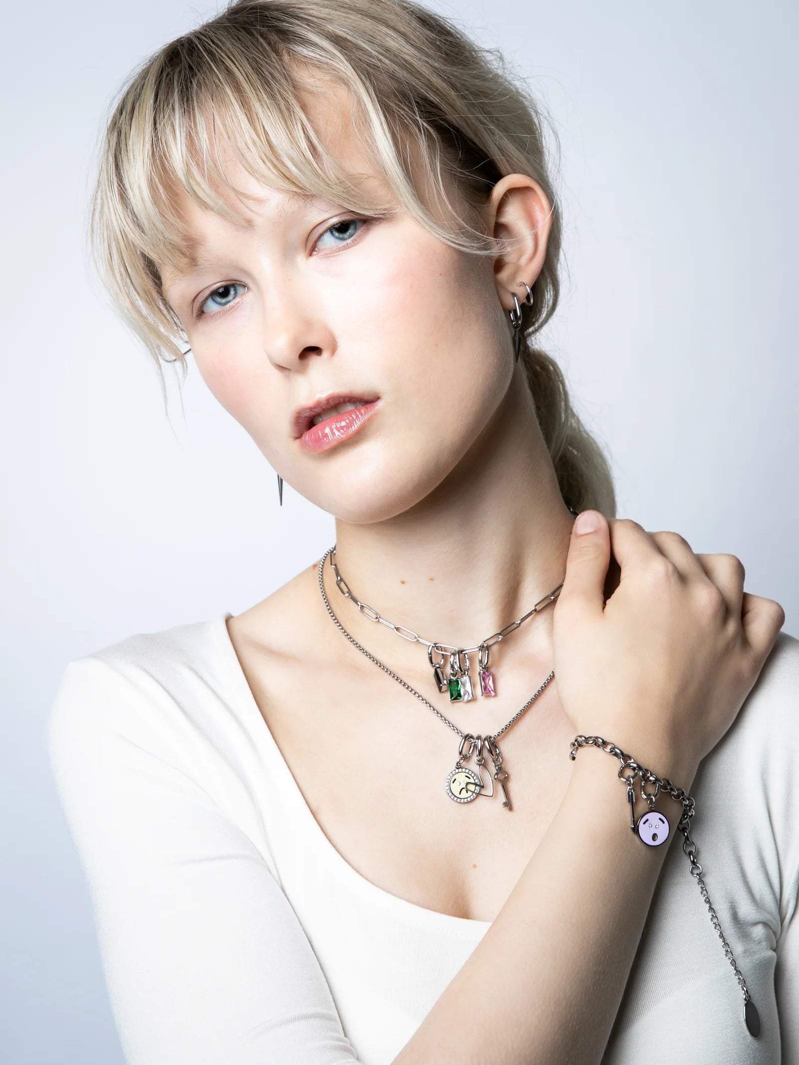 Charm Loop Steel Bracelet (stál)