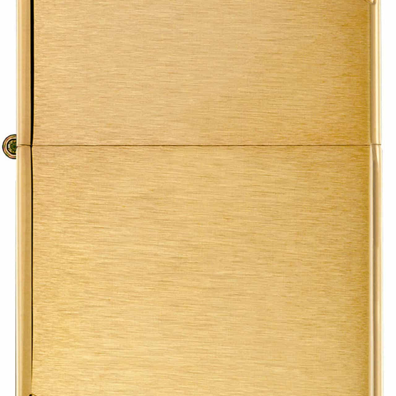 ZIPPO – Vintage með skástrikum úr burstuðu messingi