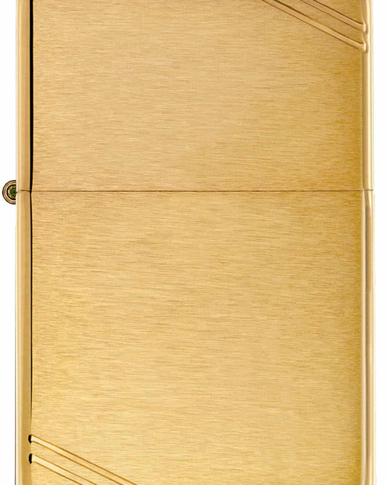 ZIPPO – Vintage með skástrikum úr burstuðu messingi