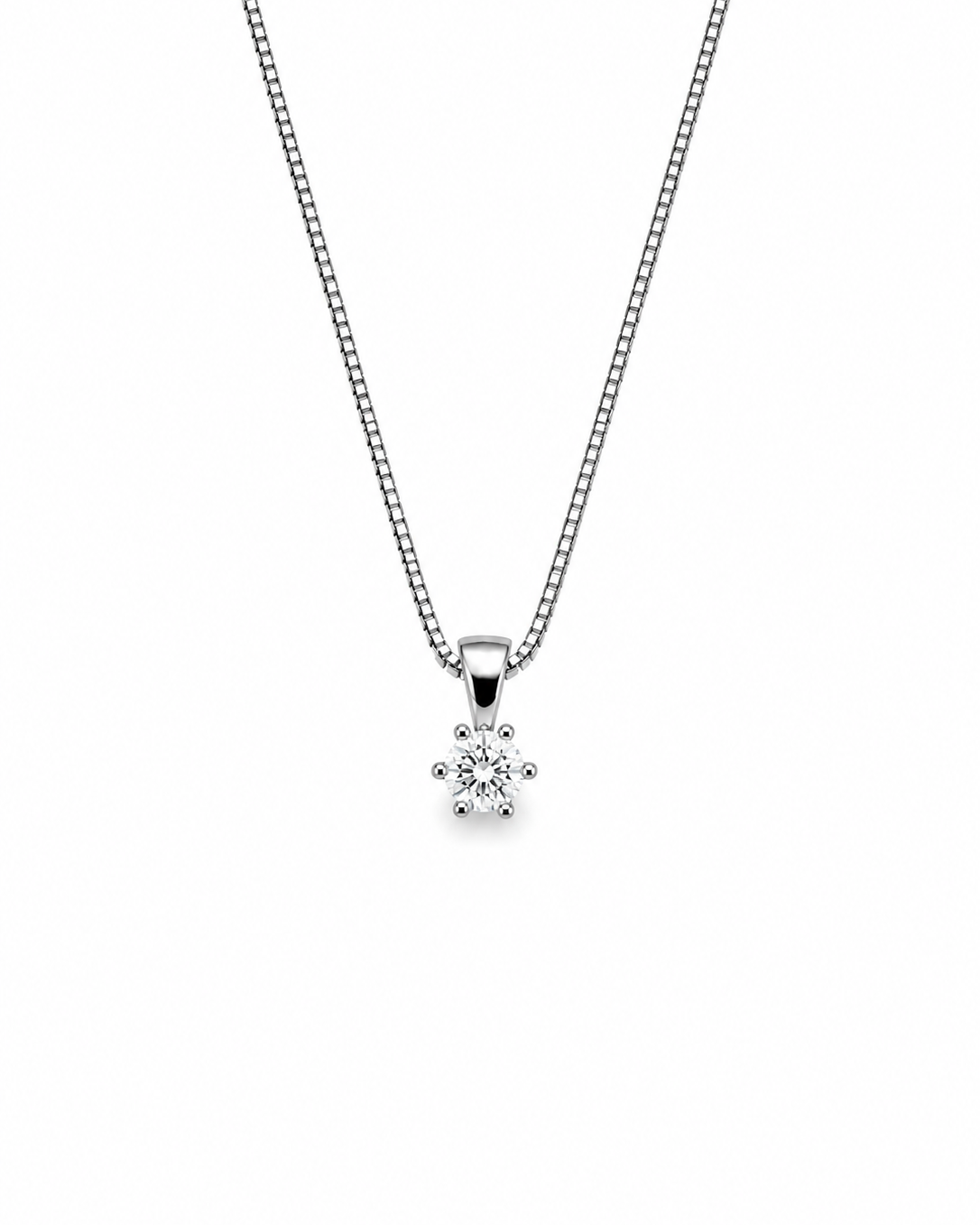 GULLHÁLSMEN – 14 KT – DEM 0,20 ct
