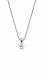 GULLHÁLSMEN – 14 KT – DEM 0,20 ct