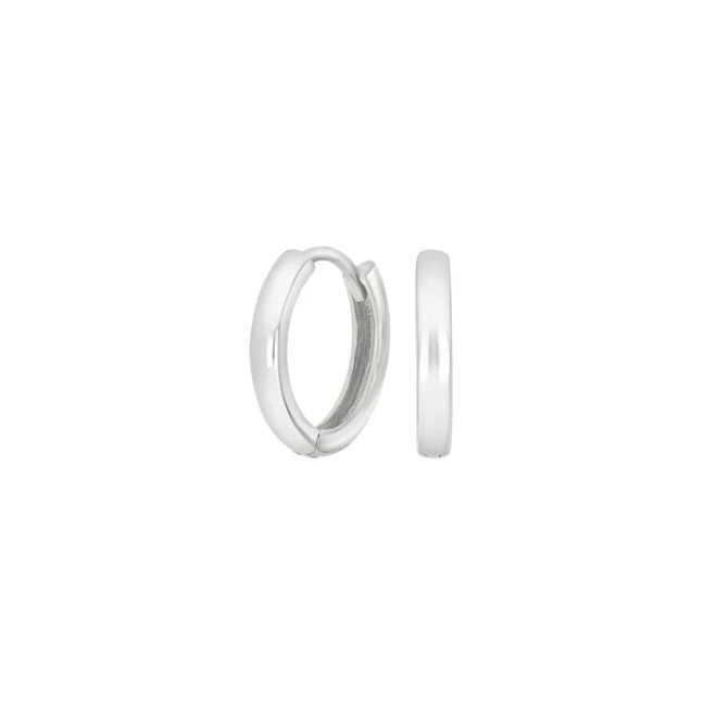 Silfur eyrnalokkahringir – 14 mm