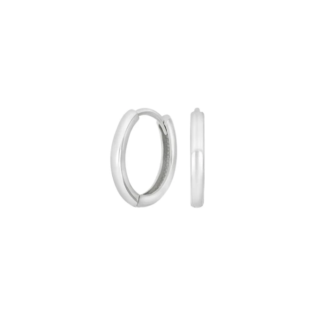 Silfur eyrnalokkahringir – 15 mm