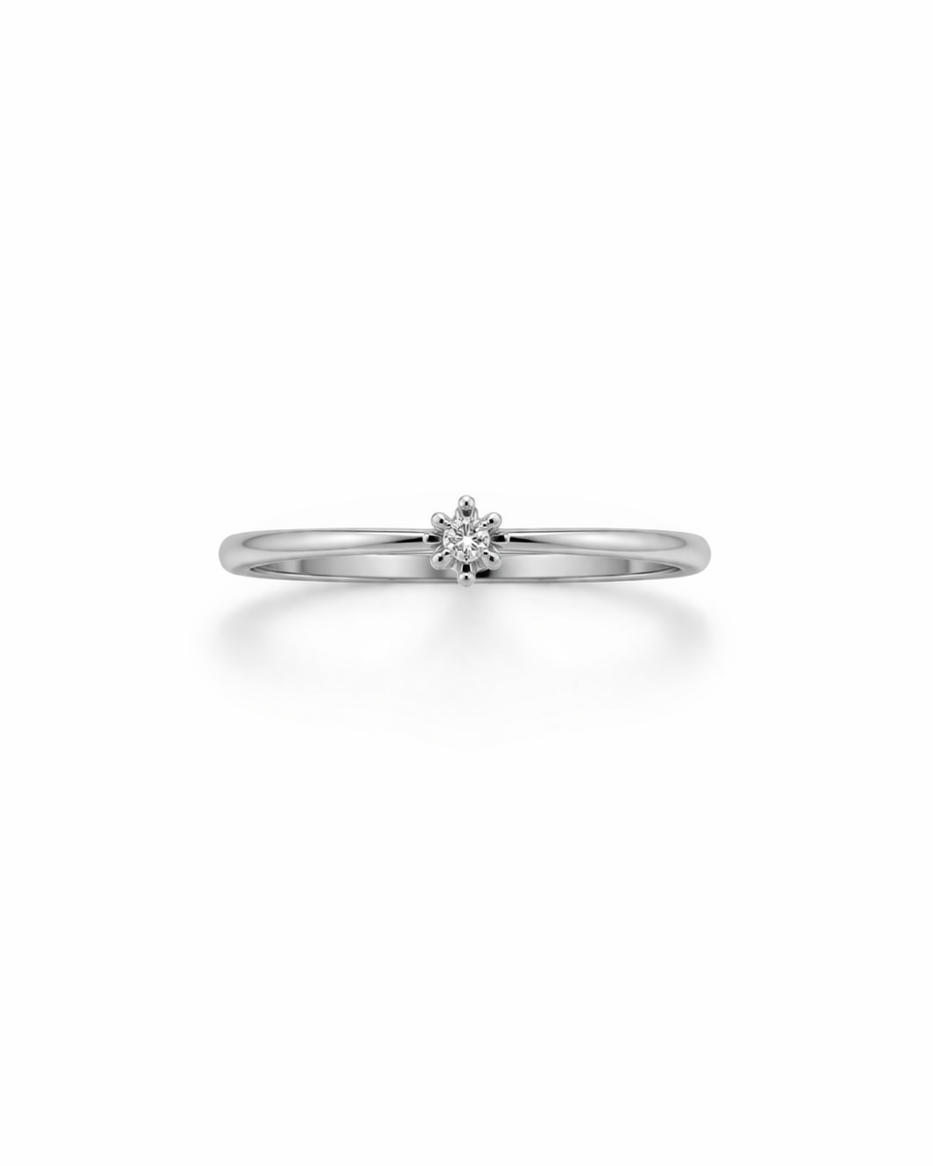 GULLHRINGUR – 14 KT – DEM 0,05 ct