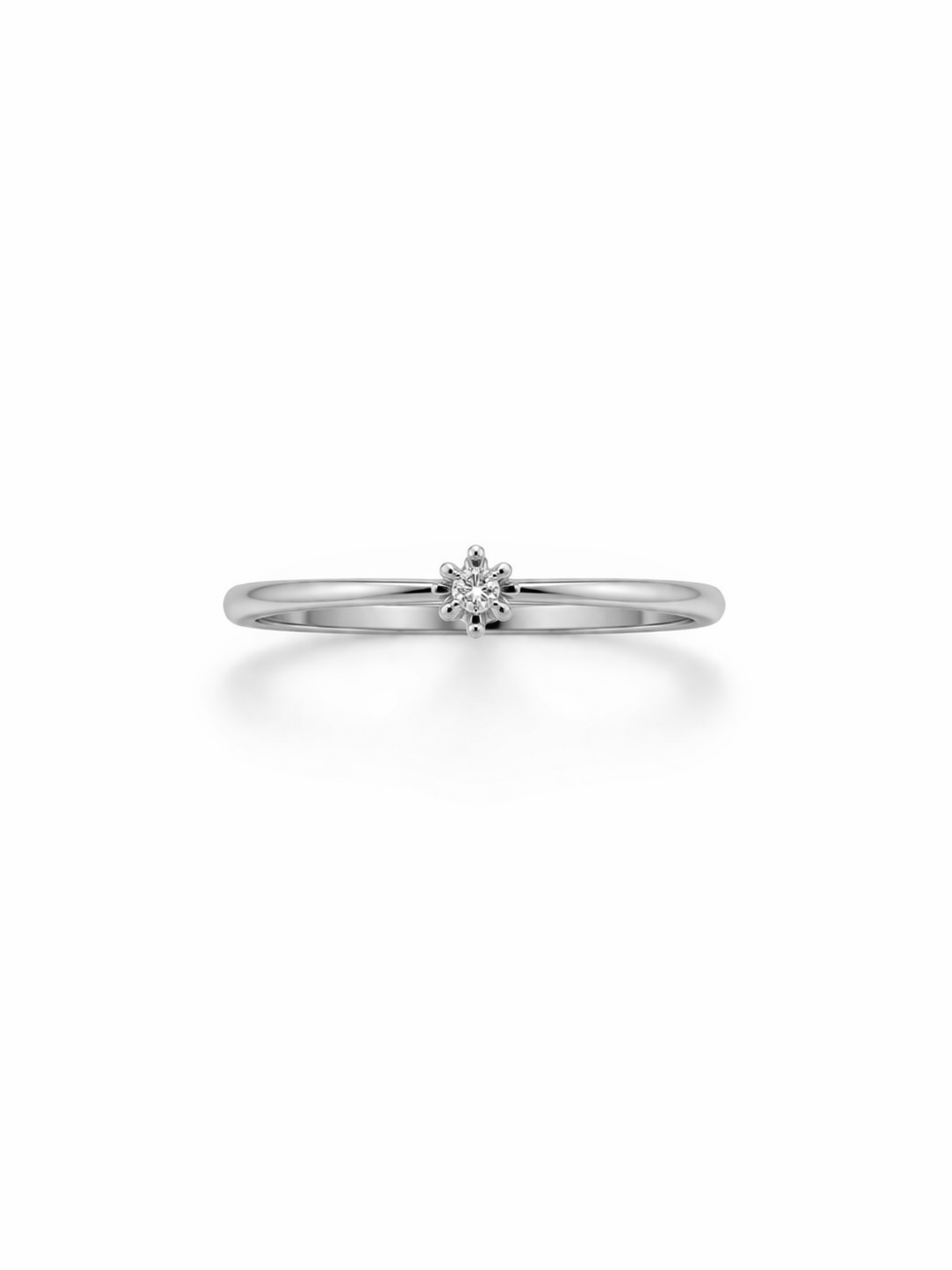 GULLHRINGUR – 14 KT – DEM 0,05 ct