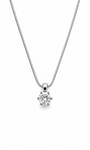 GULLHÁLSMEN – 14 KT – DEM 0,40 ct