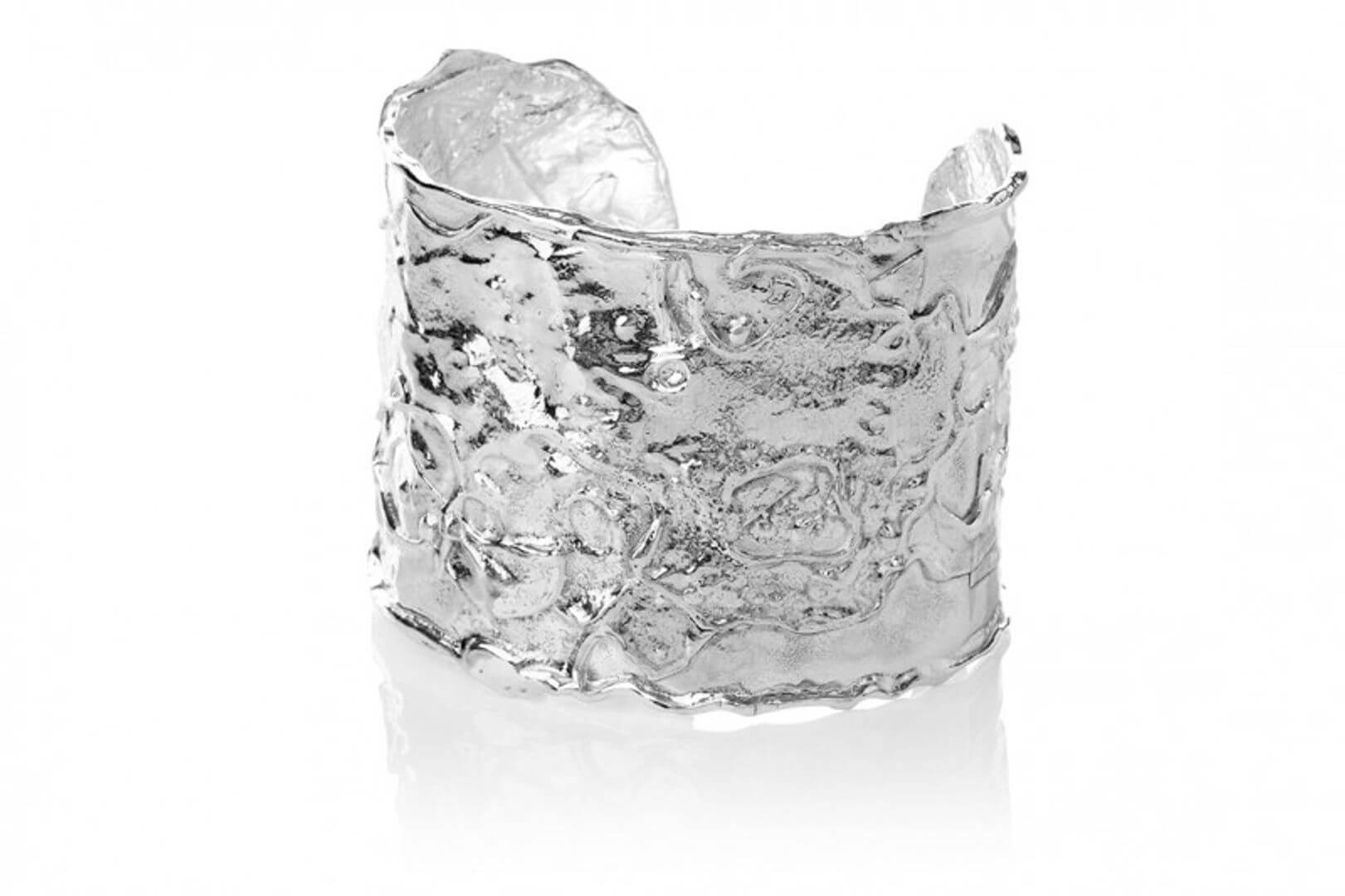 Silfurspangararmband eldur og ís 
