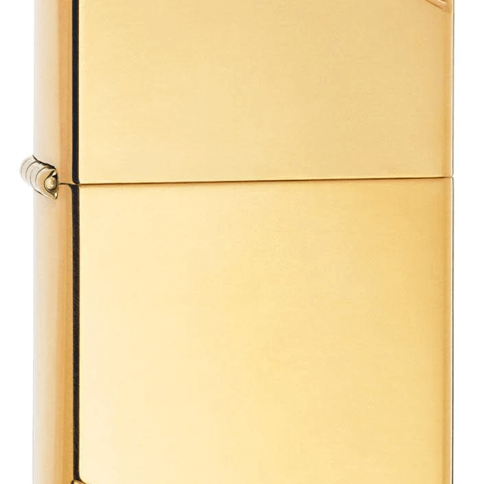 ZIPPO – Hágæða gljáandi messing með skástrikum