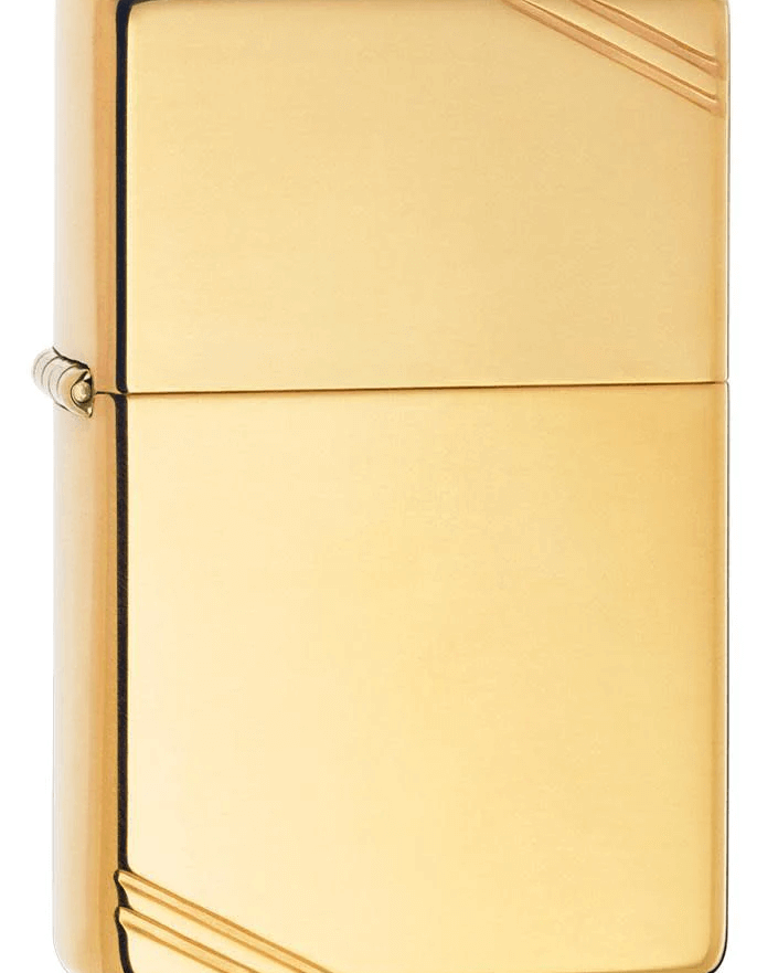 ZIPPO – Hágæða gljáandi messing með skástrikum