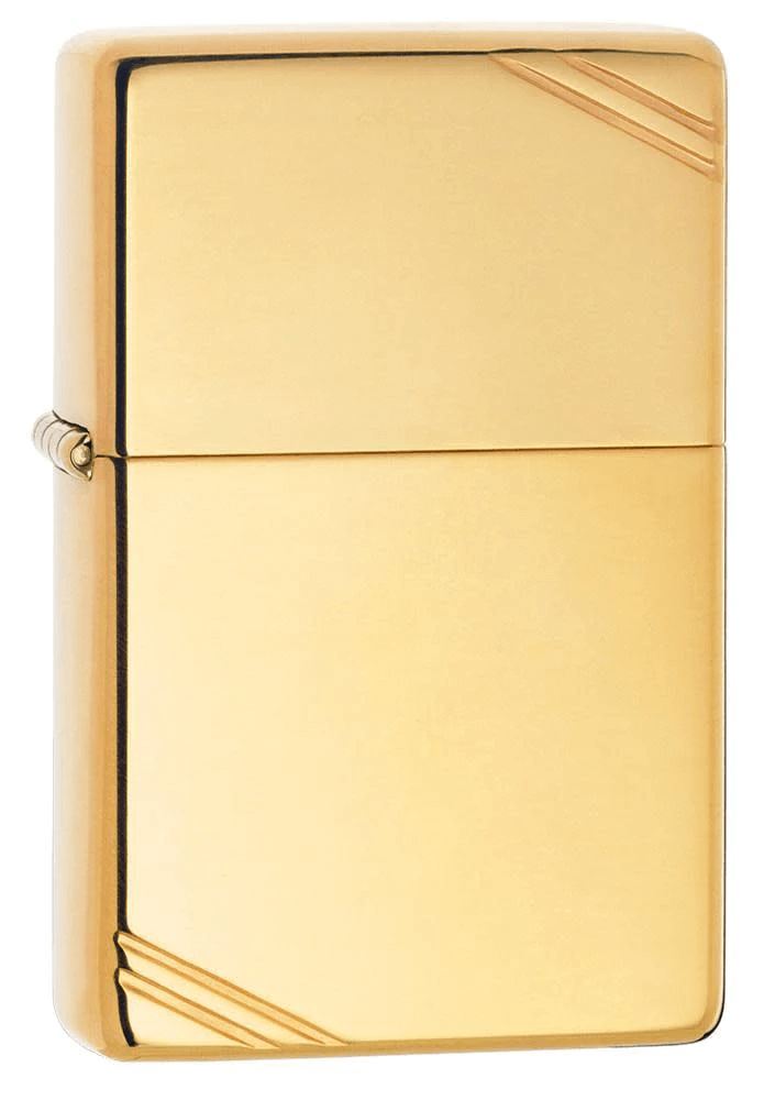 ZIPPO – Hágæða gljáandi messing með skástrikum