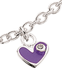 SILFUR – ARMBAND – HJARTA