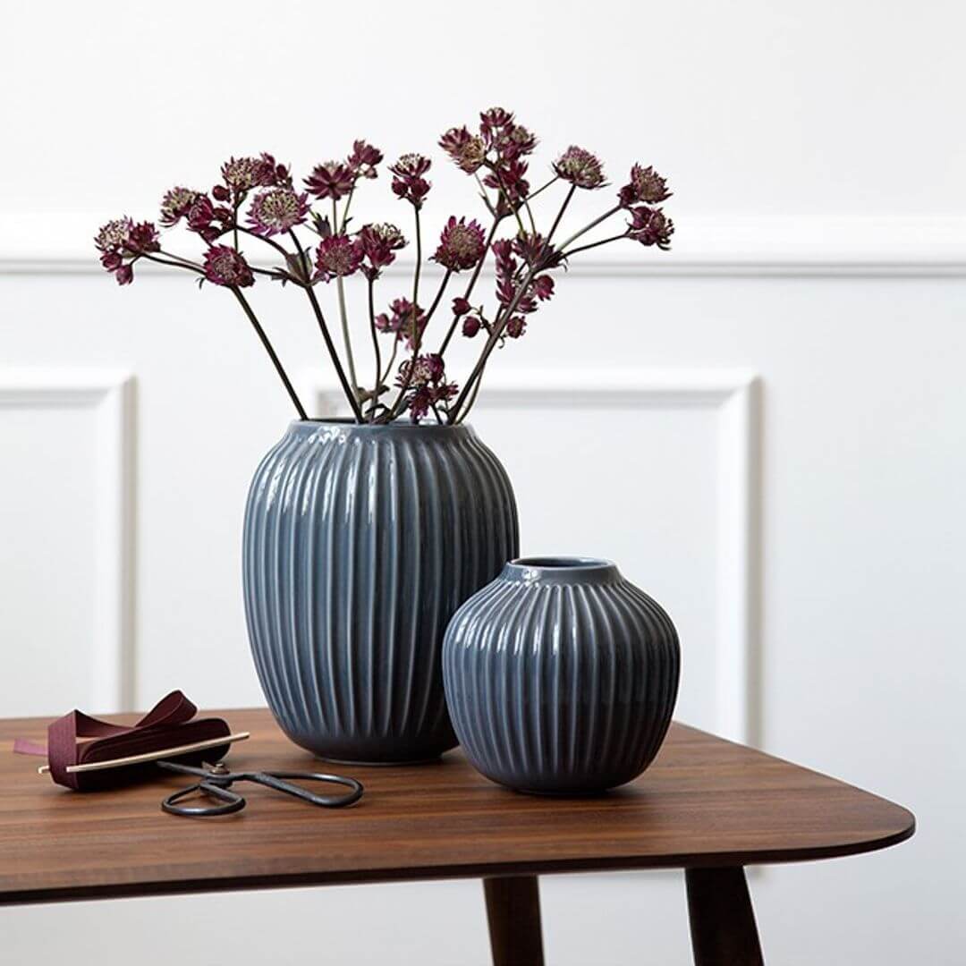 Kahler Hammershoi Vasi 21cm grár