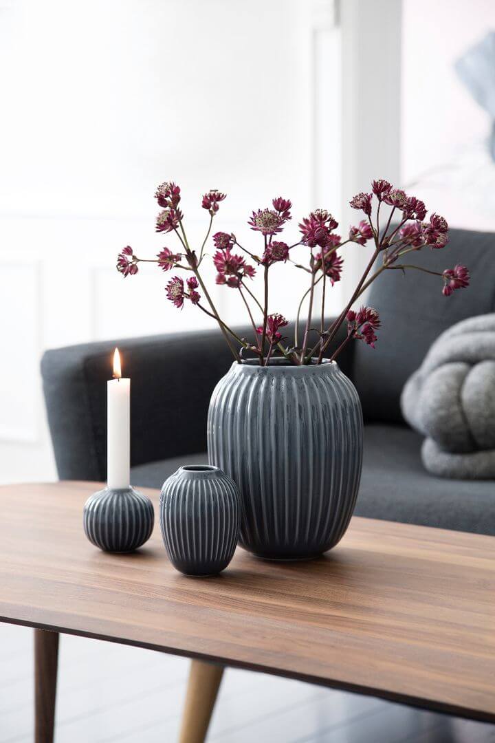 Kahler Hammershoi Vasi 21cm grár