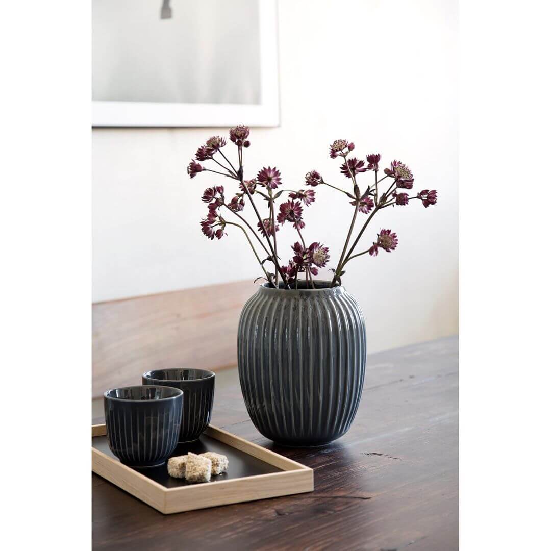 Kahler Hammershoi Vasi 21cm grár