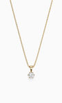 GULLHÁLSMEN – 14 KT – DEM 0,15 ct