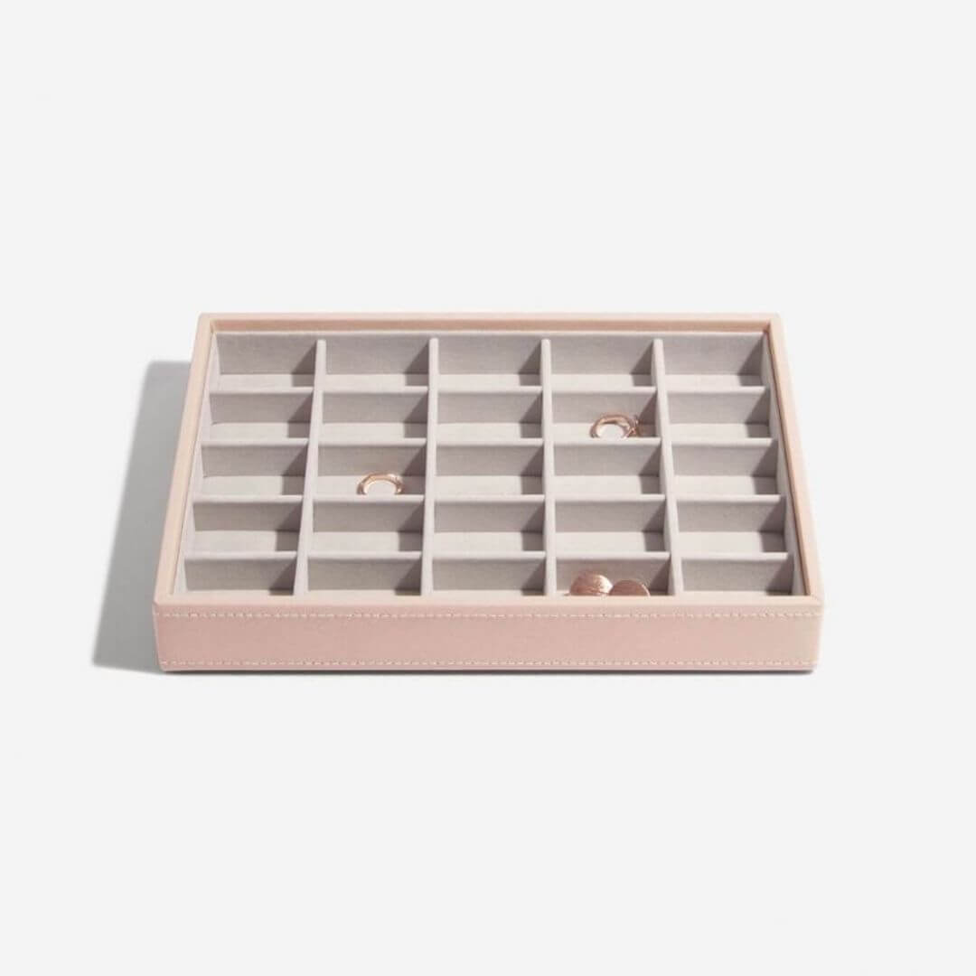 Stackers box bleikt með litlum hólfum 