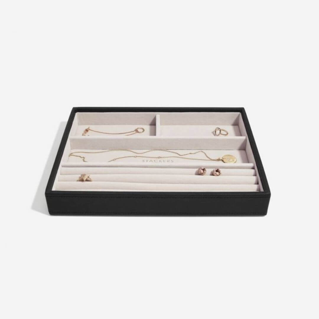 Stackers box svart fyrir hringi og armbönd 