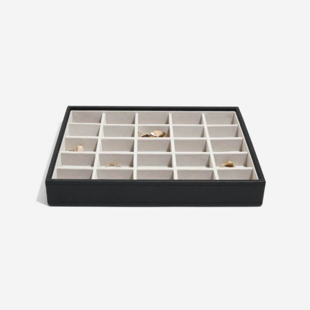 Stackers box svart með litlum hólfum 