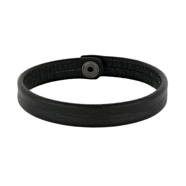 SVART LEÐURARMBAND