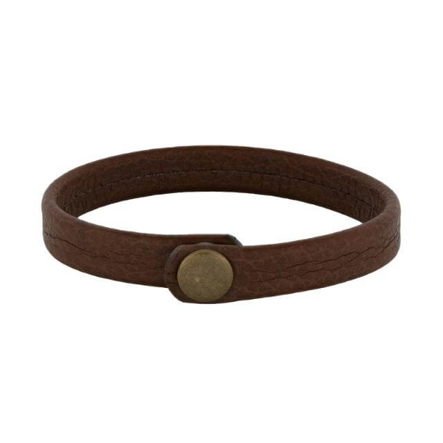 BRÚNT LEÐURARMBAND