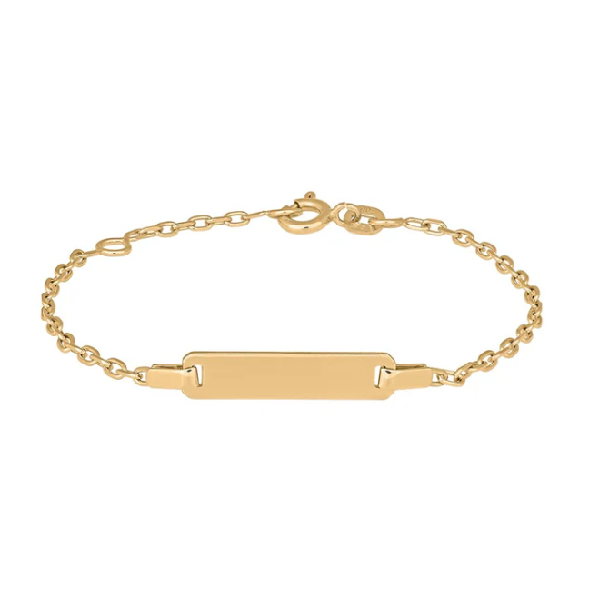 9 kt GULL – ARMBAND – ÁLETRUN