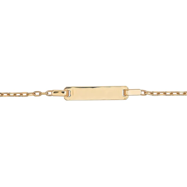 9 kt GULL – ARMBAND – ÁLETRUN