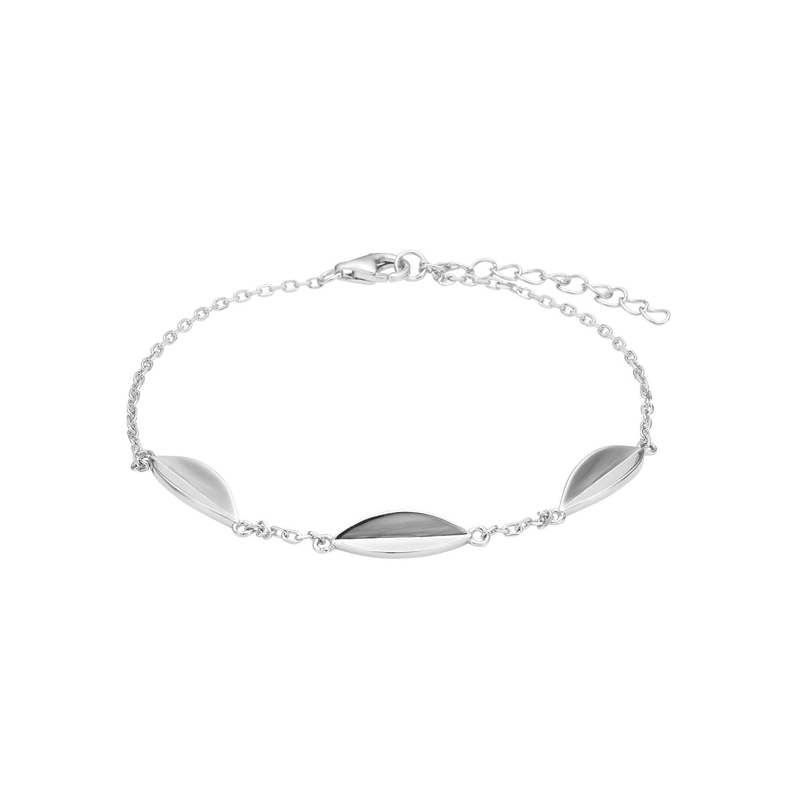 SILFUR ARMBAND – LEAVES52