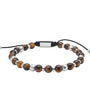 Armband – tígrisauga - stál – 6mm