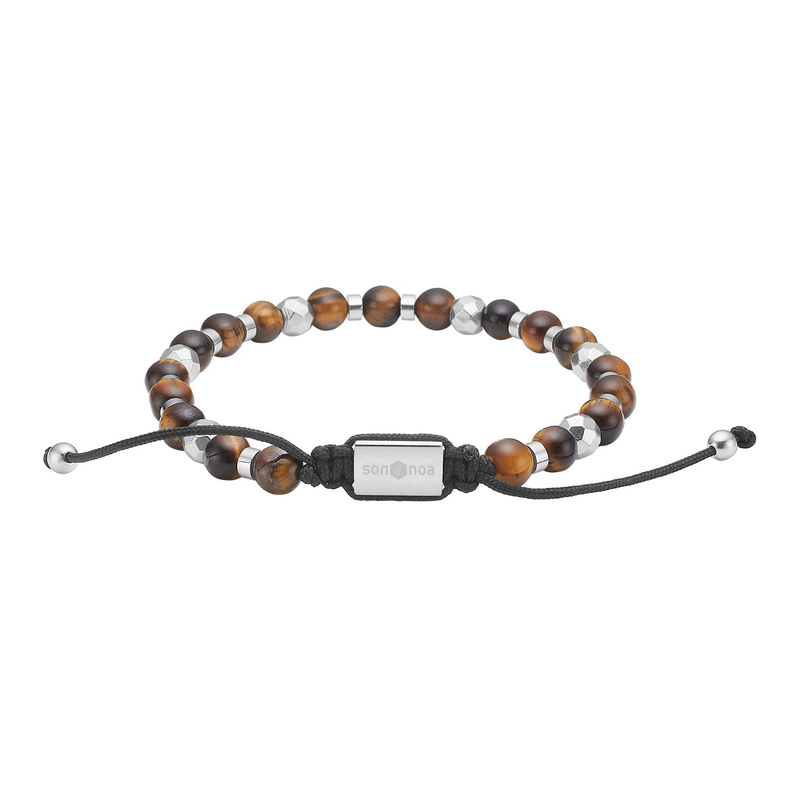 Armband – tígrisauga - stál – 6mm