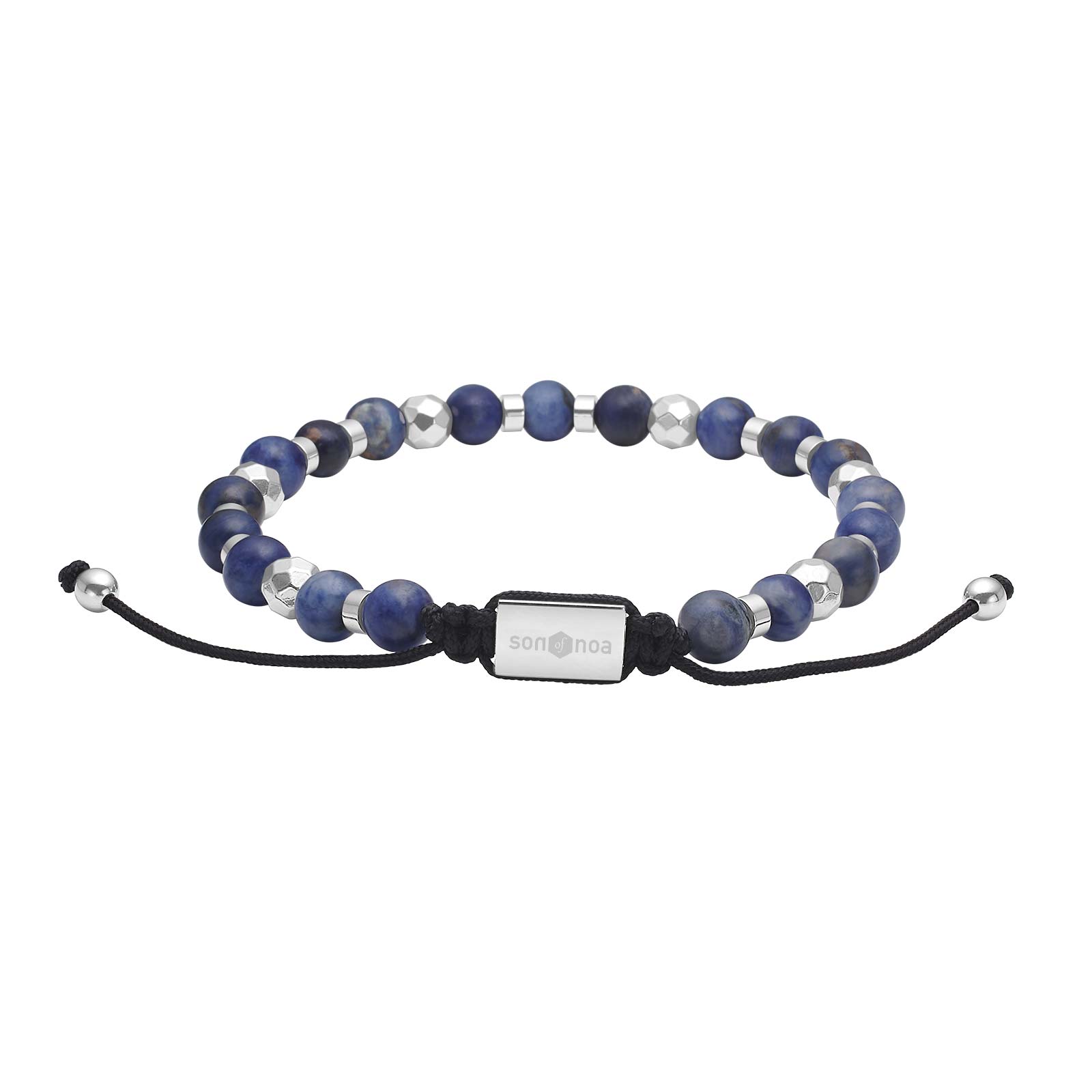 Armband – sodalít – stál – 6mm