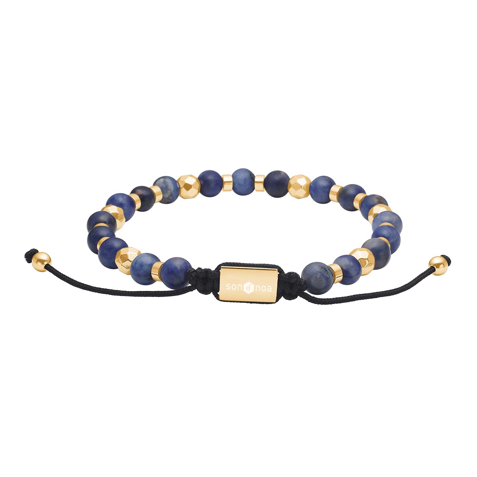 Armband – sodalít – stál – 6mm