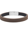BRÚNT LEÐURARMBAND