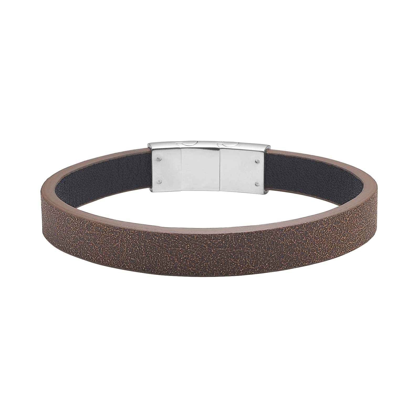 BRÚNT LEÐURARMBAND