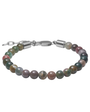 Armband – indverskt agat – stál – 6mm