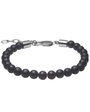 Armband – onyx – stál – 6mm