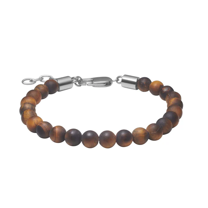Armband – Tígrisauga – stál – 6mm